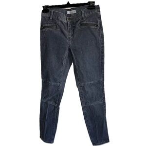 Ann Taylor Loft Jeans Womens Petite24/00 Gray Corduroy Modern Skinny Ankle Pants